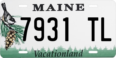 ME license plate 7931TL