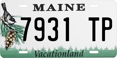 ME license plate 7931TP