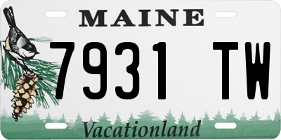 ME license plate 7931TW