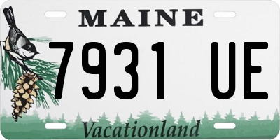 ME license plate 7931UE