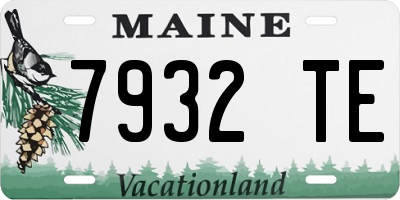 ME license plate 7932TE