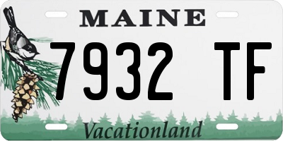 ME license plate 7932TF