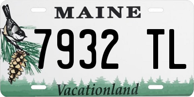 ME license plate 7932TL