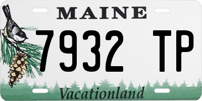 ME license plate 7932TP