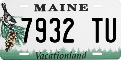 ME license plate 7932TU