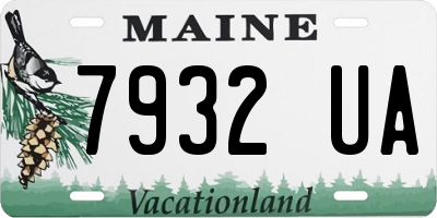 ME license plate 7932UA