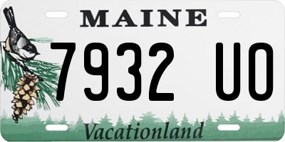 ME license plate 7932UO