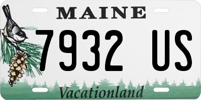 ME license plate 7932US