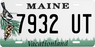 ME license plate 7932UT