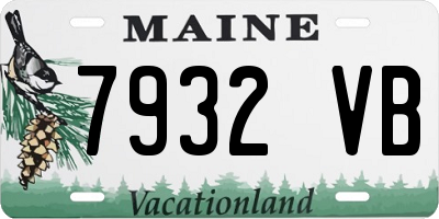 ME license plate 7932VB