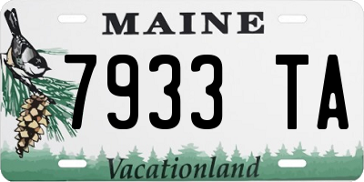 ME license plate 7933TA