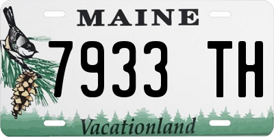 ME license plate 7933TH