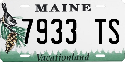 ME license plate 7933TS