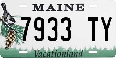 ME license plate 7933TY