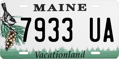 ME license plate 7933UA