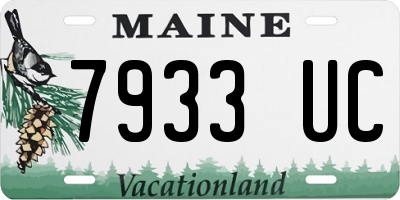 ME license plate 7933UC