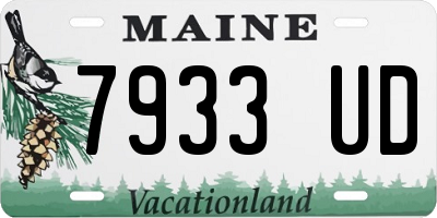 ME license plate 7933UD