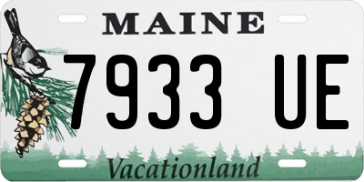 ME license plate 7933UE