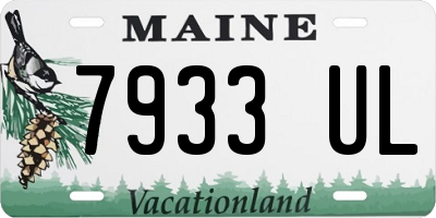 ME license plate 7933UL