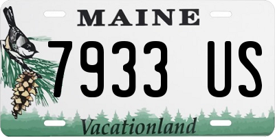 ME license plate 7933US