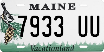 ME license plate 7933UU