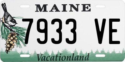 ME license plate 7933VE