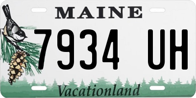 ME license plate 7934UH