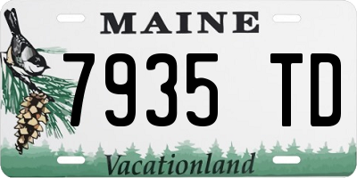 ME license plate 7935TD