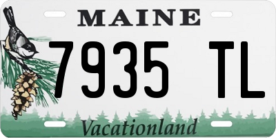 ME license plate 7935TL