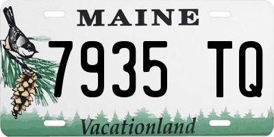 ME license plate 7935TQ