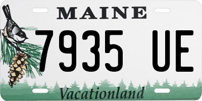 ME license plate 7935UE