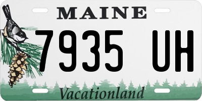 ME license plate 7935UH