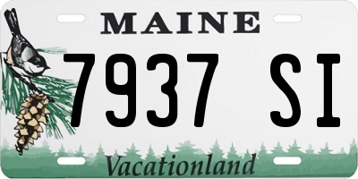 ME license plate 7937SI