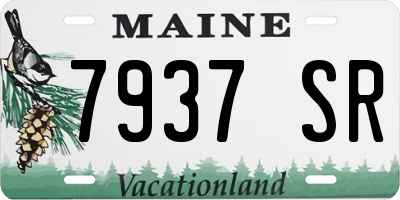 ME license plate 7937SR