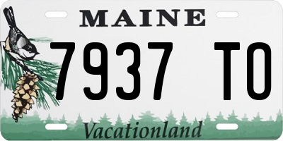ME license plate 7937TO