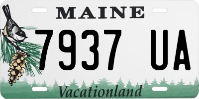 ME license plate 7937UA