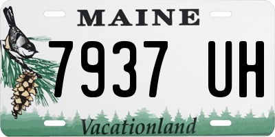 ME license plate 7937UH