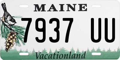 ME license plate 7937UU