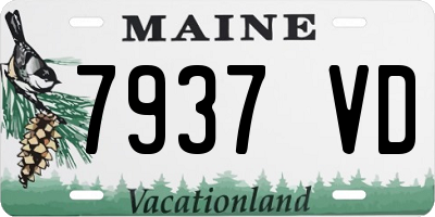 ME license plate 7937VD