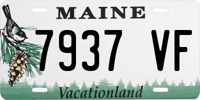 ME license plate 7937VF