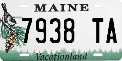 ME license plate 7938TA