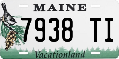 ME license plate 7938TI