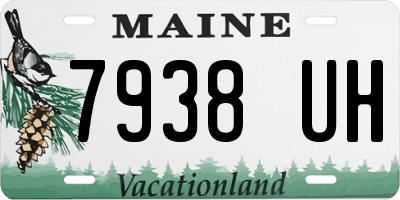 ME license plate 7938UH