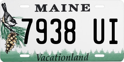 ME license plate 7938UI