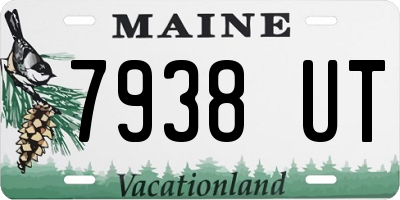 ME license plate 7938UT