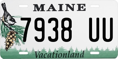 ME license plate 7938UU