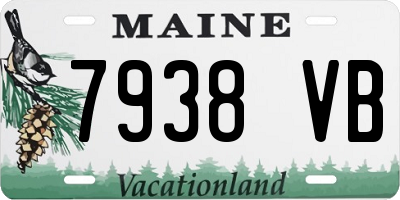 ME license plate 7938VB