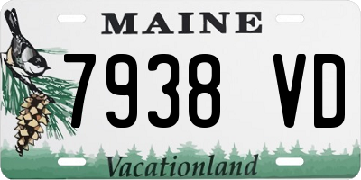 ME license plate 7938VD