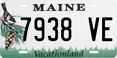 ME license plate 7938VE