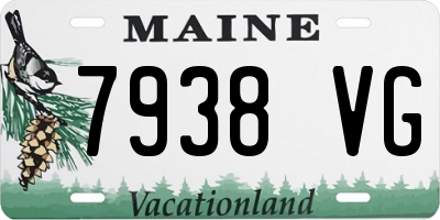 ME license plate 7938VG